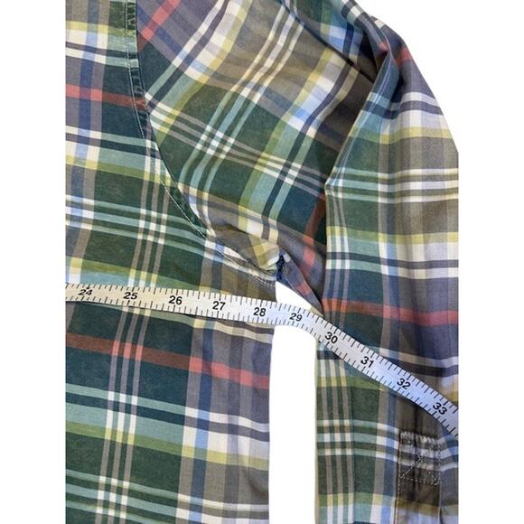 TOMMY BAHAMA Green Plaid Cotton Tencel Blend Button Up Acid Wash Men's XXXL 3XL - Picture 7 of 12